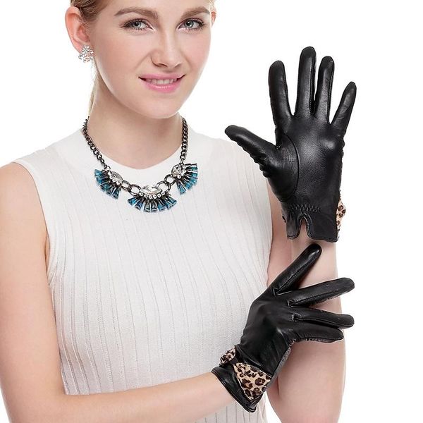 five fingers gloves fashion leopard bow genuine leather women black full finger lady 100% sheepskin quality, Blue;gray
five fingers gloves fashion leopard bow genuine leather women black full finger lady 100% sheepskin quality, Blue;gray