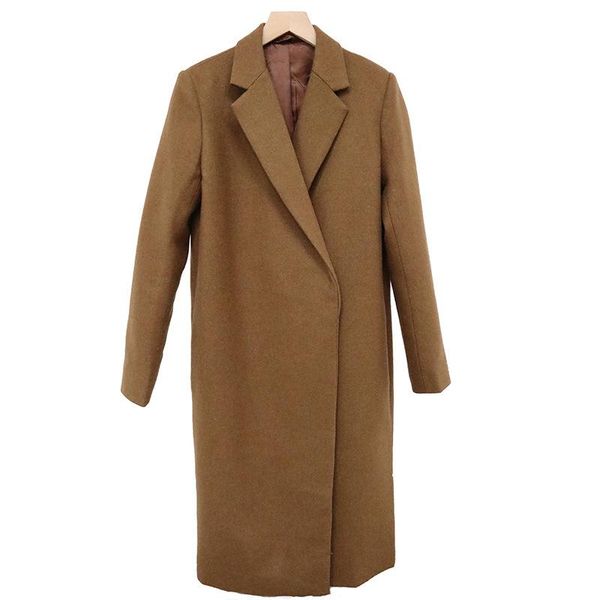 women's wool & blends women's mid-length coat single button simple loose female jackets 2021 autumn and winter, Black
women's wool & blends women's mid-length coat single button simple loose female jackets 2021 autumn and winter, Black
