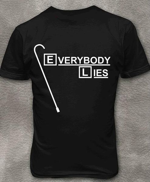 everybody lies letters print mens t shirt men cotton casual funny for lady tee hipster drop ship z 432, White;black 
everybody lies letters print mens t shirt men cotton casual funny for lady tee hipster drop ship z 432, White;black