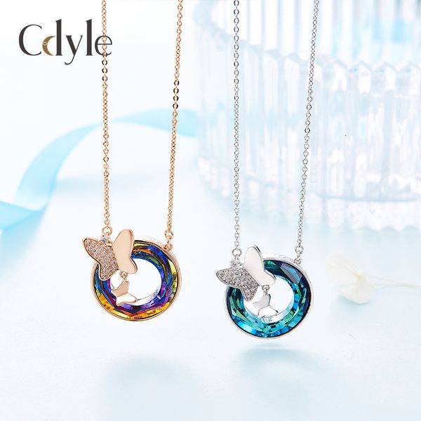 necklace rose gold butterfly pendant lucky wheel crystal women's fashion simple versatile creative clavicle chain, Silver
necklace rose gold butterfly pendant lucky wheel crystal women's fashion simple versatile creative clavicle chain, Silver