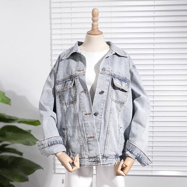 women's jackets 2021 autumn women denim coat solid turn down collar button jacket cool casual chaqueta mujer casaco outwear, Black;brown
women's jackets 2021 autumn women denim coat solid turn down collar button jacket cool casual chaqueta mujer casaco outwear, Black;brown