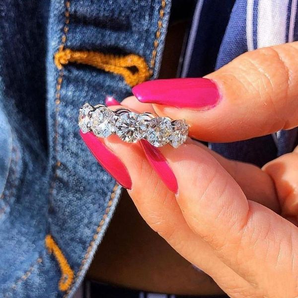 cluster rings ins sell classic jewelry 925 sterling silver fine full round cut 6mm white z cz diamond women wedding band ring gift, Golden;silver
cluster rings ins sell classic jewelry 925 sterling silver fine full round cut 6mm white z cz diamond women wedding band ring gift, Golden;silver
