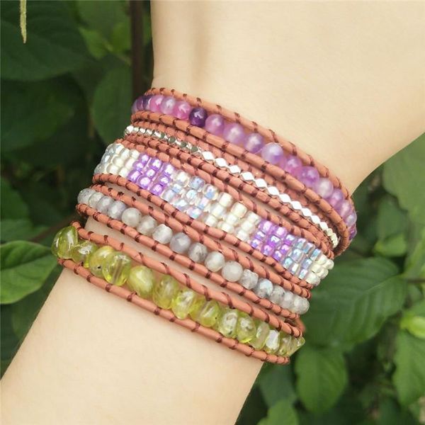 tennis punk bracelets women wrap natural stones 5 layers leather femme gifts dropship, Golden;silver
tennis punk bracelets women wrap natural stones 5 layers leather femme gifts dropship, Golden;silver