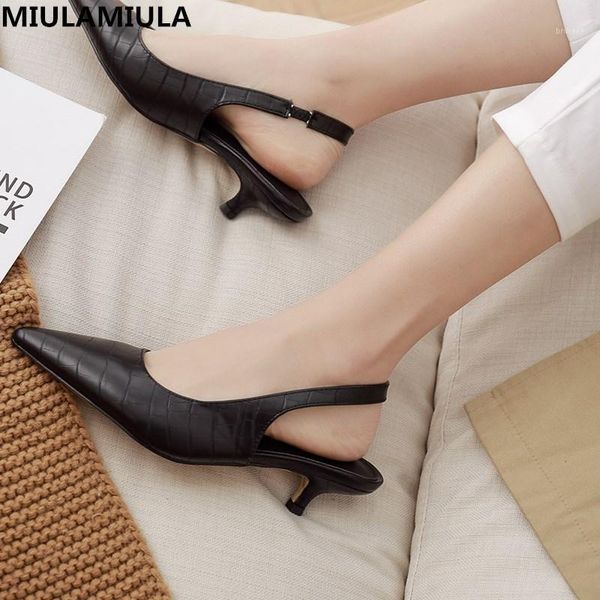 dress shoes miulamiula designers 2021 luxury elegant simple pointed toe back strap kitten heels shallow lady sandals leather1, Black
dress shoes miulamiula designers 2021 luxury elegant simple pointed toe back strap kitten heels shallow lady sandals leather1, Black