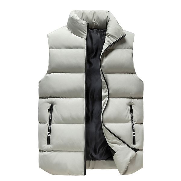 men's vest autumn and winter down cotton jacket large men loose thickened outer jackets no.4s, Black;white
men's vest autumn and winter down cotton jacket large men loose thickened outer jackets no.4s, Black;white