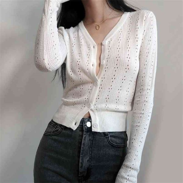 women button through crop pointelle knit cardigan open stitch s deep v neck cropped 210529, White
women button through crop pointelle knit cardigan open stitch s deep v neck cropped 210529, White