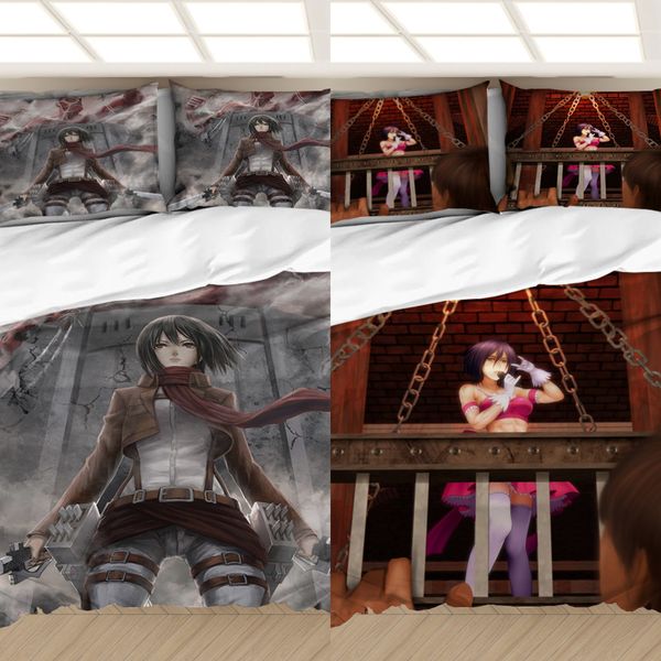 anime attack on titan 3d printed bedding set duvet covers pillowcases comforter bedding set bedclothes bed linen(no sheet) c0223
anime attack on titan 3d printed bedding set duvet covers pillowcases comforter bedding set bedclothes bed linen(no sheet) c0223