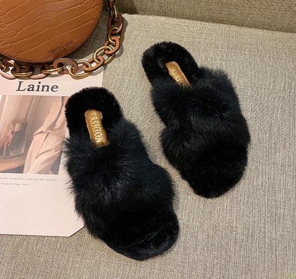 2021 new ladies fluffy fur slippers casual cross soft indoor slides furry warm lazy quality flip flops plush shoes, Black
2021 new ladies fluffy fur slippers casual cross soft indoor slides furry warm lazy quality flip flops plush shoes, Black