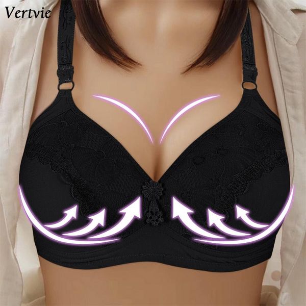 vertvie fashion lace thin bra women bralette ladies push up bras underwear middle aged wire lingerie brasieres, White;black
vertvie fashion lace thin bra women bralette ladies push up bras underwear middle aged wire lingerie brasieres, White;black