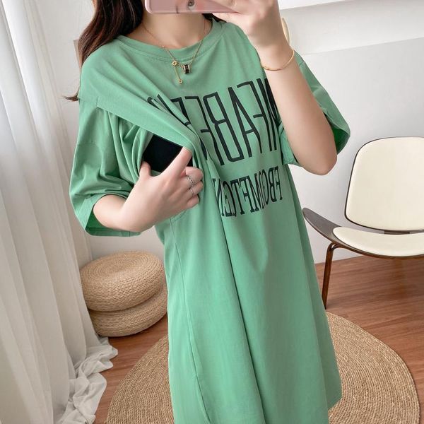 maternity dresses letter print breastfeeding dress summer postpartum mom wear short sleeve feeding clothes, White
maternity dresses letter print breastfeeding dress summer postpartum mom wear short sleeve feeding clothes, White