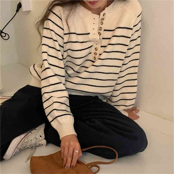 women's sweaters colorfaith winter spring women sweater knitted oversized wild striped fashionable vintage pullovers sw1118 9bnu, White;black
women's sweaters colorfaith winter spring women sweater knitted oversized wild striped fashionable vintage pullovers sw1118 9bnu, White;black