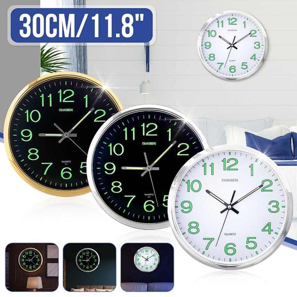 wall clocks 12 inch modern clock round silent luminous design metal quartz for living room bedroom home decor
wall clocks 12 inch modern clock round silent luminous design metal quartz for living room bedroom home decor