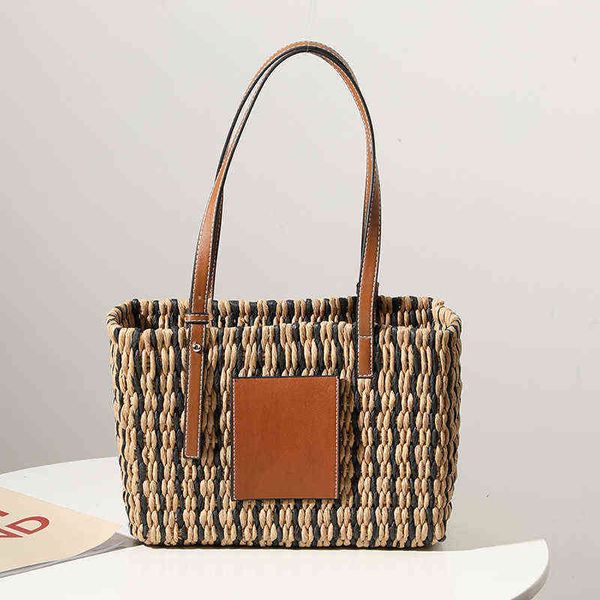 shopping bags shopping bagssummer contrast crolor straw handbag women woven shoulder large capacity beach handmade rattan handle bolsa 22030
shopping bags shopping bagssummer contrast crolor straw handbag women woven shoulder large capacity beach handmade rattan handle bolsa 22030