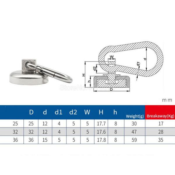 hooks & rails 1pcs super strong neodymium magnet carabiner magnetic ring keychain seat rotating suctioncup fishing salvage magnets suction
hooks & rails 1pcs super strong neodymium magnet carabiner magnetic ring keychain seat rotating suctioncup fishing salvage magnets suction