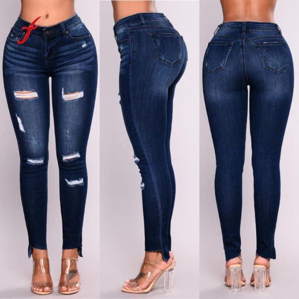 women's jeans 2021 woman high elastic plus size stretch hole female exy pencil pants washed denim skinny, Blue
women's jeans 2021 woman high elastic plus size stretch hole female exy pencil pants washed denim skinny, Blue