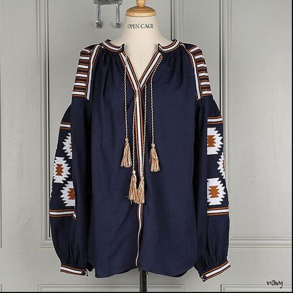white blouses bohemian style summer 2021 new pattern elegant boho embroidered lantern sleeve tassels loose shirt for women
white blouses bohemian style summer 2021 new pattern elegant boho embroidered lantern sleeve tassels loose shirt for women