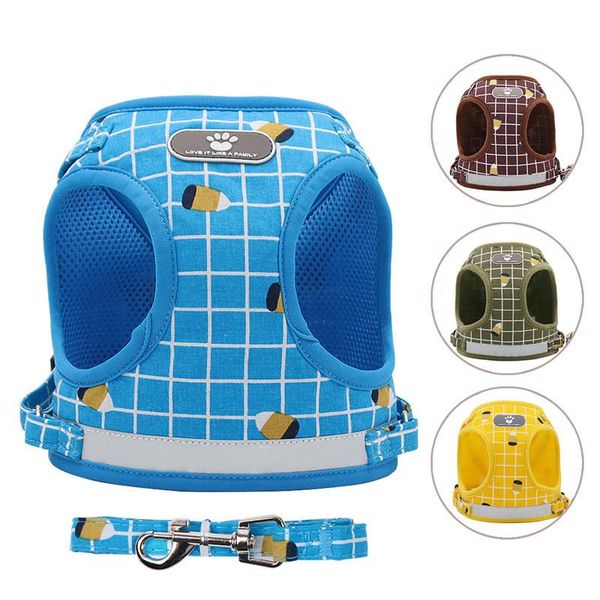 dog collars & leashes adjustable reflective mesh vest harness leash set collar chest strap harnesses with traction rope
dog collars & leashes adjustable reflective mesh vest harness leash set collar chest strap harnesses with traction rope