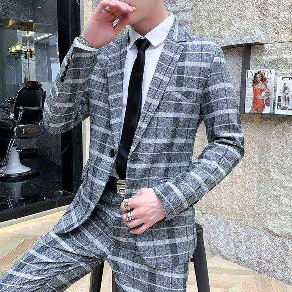 luxury men's suits blazers summer thin two-piece men's wedding suit nine leggings slim fit elegant plaid suit men, White;black
luxury men's suits blazers summer thin two-piece men's wedding suit nine leggings slim fit elegant plaid suit men, White;black