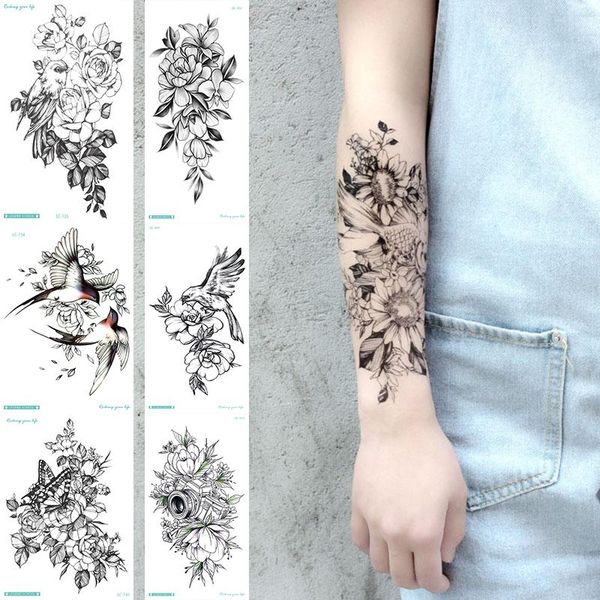 temporary tattoos for woman sxey black roses geometric body art flower arm waist chest transfer waterproof fake tattoo stickers 
temporary tattoos for woman sxey black roses geometric body art flower arm waist chest transfer waterproof fake tattoo stickers