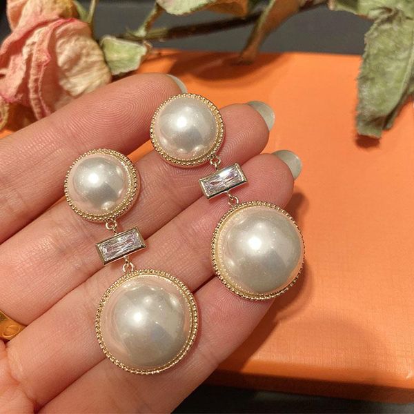 dangle & chandelier big pearl earings for women fashion jewelry 2021 simple stud ear rings femme accessories korean elegant style classical, Silver
dangle & chandelier big pearl earings for women fashion jewelry 2021 simple stud ear rings femme accessories korean elegant style classical, Silver