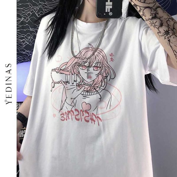 yedinas summer casual loose oversized t shirt girl cartoon printed short sleeve tee women white streetwear t-shirts cotton 210527
yedinas summer casual loose oversized t shirt girl cartoon printed short sleeve tee women white streetwear t-shirts cotton 210527
