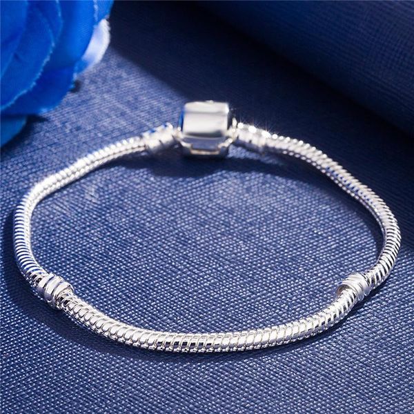 bangle ly silver bracelet snake chain with classic bead charm plated bangles for women girls birthday jewelry gift, Black
bangle ly silver bracelet snake chain with classic bead charm plated bangles for women girls birthday jewelry gift, Black