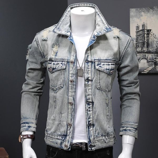 men's vests men jackets 2021 autumn hole jeans coat nostalgic retro denim jacket fashion slim zipper pocket, Black;white
men's vests men jackets 2021 autumn hole jeans coat nostalgic retro denim jacket fashion slim zipper pocket, Black;white
