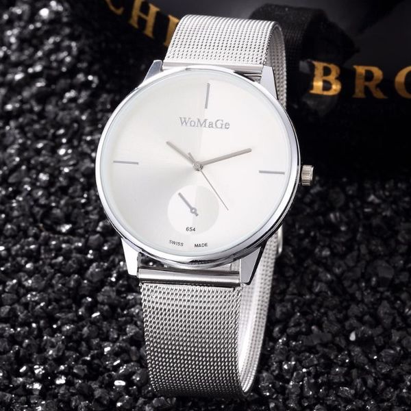 wristwatches silver women watches ultrathin stainless steel mesh band fashion quartz wrist watch ladies elegant dress relogio feminino, Slivery;brown
wristwatches silver women watches ultrathin stainless steel mesh band fashion quartz wrist watch ladies elegant dress relogio feminino, Slivery;brown