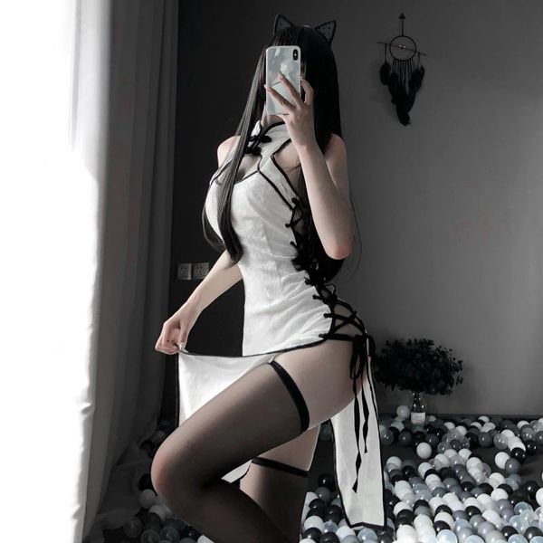 women's sleepwear retro cheongsam nightgowns woman high open fork cosplay costume erotic anime lingerie dress lace outfit fancy slim un, Black;red
women's sleepwear retro cheongsam nightgowns woman high open fork cosplay costume erotic anime lingerie dress lace outfit fancy slim un, Black;red