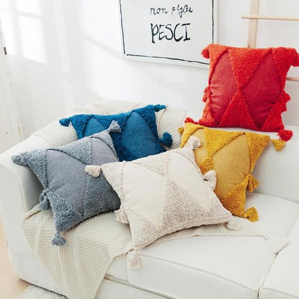pillow case style embroidered tufted pillowcase american moroccan geometric handmade tassel cushion
pillow case style embroidered tufted pillowcase american moroccan geometric handmade tassel cushion
