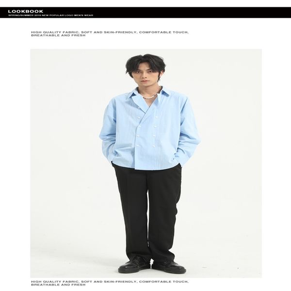2021 autumn new fashion casual ins korean version loose texture solid color all-match shirt jacket men jm2p, White;black
2021 autumn new fashion casual ins korean version loose texture solid color all-match shirt jacket men jm2p, White;black
