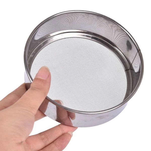 kitchen fine mesh flour sifter professional round stainless steel sieve strainer sifters for baking & pastry tools
kitchen fine mesh flour sifter professional round stainless steel sieve strainer sifters for baking & pastry tools