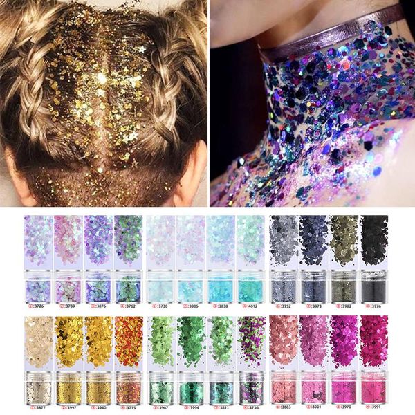 nail glitter 1box laser mermaid sequins hexagon paillette mixed color sparkly flakes 3d art decorations, Silver;gold
nail glitter 1box laser mermaid sequins hexagon paillette mixed color sparkly flakes 3d art decorations, Silver;gold