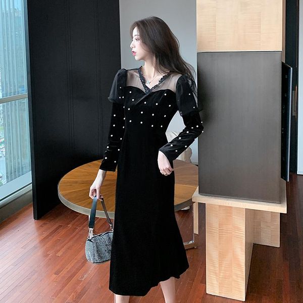 casual dresses coigarsam women one piece korea dress autumn 2022 office lady long sleeve patchwork solid lace v-neck black robe, Black;gray
casual dresses coigarsam women one piece korea dress autumn 2022 office lady long sleeve patchwork solid lace v-neck black robe, Black;gray