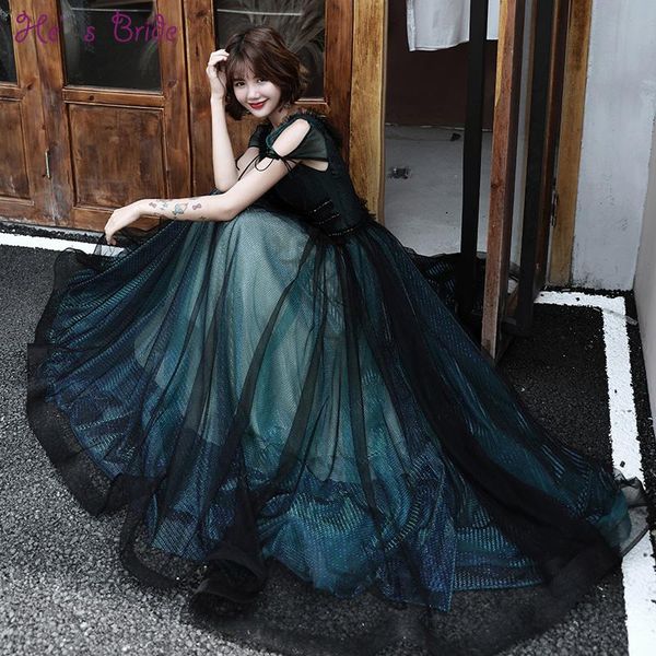 party dresses he's bride deep v-neck evening dress dark green formal prom gown elegant high-end slim temperamental banquets vestidos, White;black
party dresses he's bride deep v-neck evening dress dark green formal prom gown elegant high-end slim temperamental banquets vestidos, White;black