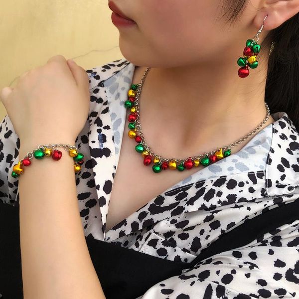 chokers christmas jingle bells string necklace set three-piece mixed color for women fashion jewelry accessories, Golden;silver
chokers christmas jingle bells string necklace set three-piece mixed color for women fashion jewelry accessories, Golden;silver