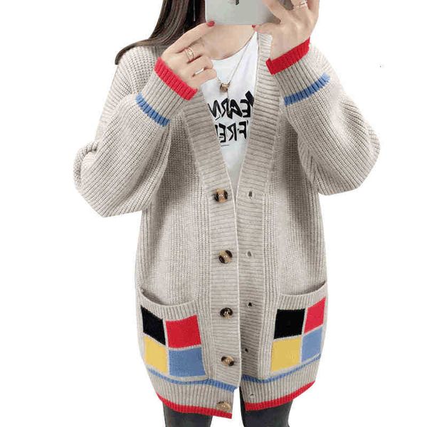 women's knits & tees autumn women knitted sweater v-neck single-breasted long sleeve mid-length cardigan coat loose ladi 4hlb, White
women's knits & tees autumn women knitted sweater v-neck single-breasted long sleeve mid-length cardigan coat loose ladi 4hlb, White