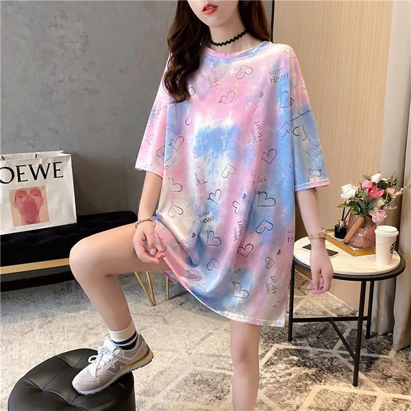 women's t-shirt tee women summer latest fashion design elegant short sleeve round neck beautiful tie-dye pure cotton tshir, White
women's t-shirt tee women summer latest fashion design elegant short sleeve round neck beautiful tie-dye pure cotton tshir, White