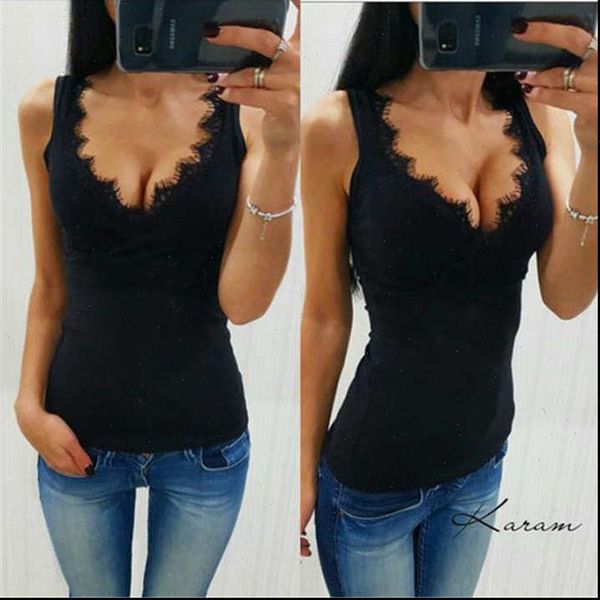 black white lace blouses fashion women ladies sleeveless deep v neck shirt blouse casual 2021
black white lace blouses fashion women ladies sleeveless deep v neck shirt blouse casual 2021