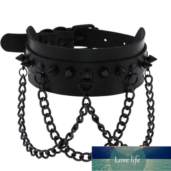 steampunk spike rivet gothic leather black chain necklace women men collar anime necklace rock statement emo rave jewelry, Golden;silver
steampunk spike rivet gothic leather black chain necklace women men collar anime necklace rock statement emo rave jewelry, Golden;silver