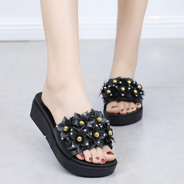 slippers women's fashion shiny low heel shoes flat bottom non-slip beach platform women wedges#g20, Black
slippers women's fashion shiny low heel shoes flat bottom non-slip beach platform women wedges#g20, Black