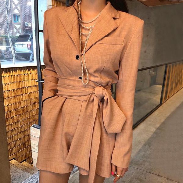 women's jumpsuits & rompers fashion tide autumn casual women loose temperament solid color suit collar long sleeves shorts tc777, Black;white
women's jumpsuits & rompers fashion tide autumn casual women loose temperament solid color suit collar long sleeves shorts tc777, Black;white