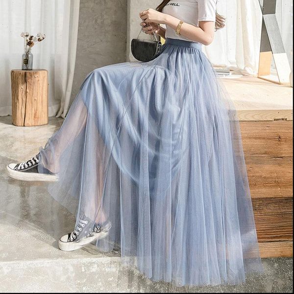 pink gray 98cm long maxi ankle length tulle skirt womens 2021 new spring summer high waist pleated school mesh tutu skirt female, Black
pink gray 98cm long maxi ankle length tulle skirt womens 2021 new spring summer high waist pleated school mesh tutu skirt female, Black