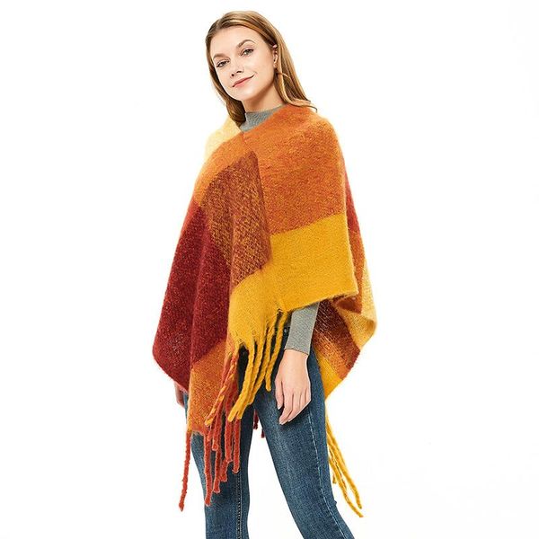scarves 7 styles autumn winter plus size warm striped ponchos and capes for women oversized shawls wraps cashmere pashmina female, Blue;gray
scarves 7 styles autumn winter plus size warm striped ponchos and capes for women oversized shawls wraps cashmere pashmina female, Blue;gray