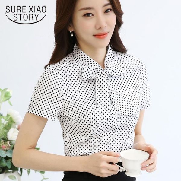women's blouses & shirts 2021 fashion office lady shirt women blouse summer short sleeve bow neck clothing wave point blusas 893f 30, White
women's blouses & shirts 2021 fashion office lady shirt women blouse summer short sleeve bow neck clothing wave point blusas 893f 30, White