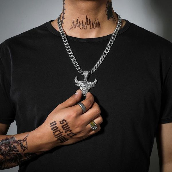 pendant necklaces hip hop street bull head zodiac necklace cool trend rock style series retro punk men's metal fashion gift, Silver
pendant necklaces hip hop street bull head zodiac necklace cool trend rock style series retro punk men's metal fashion gift, Silver