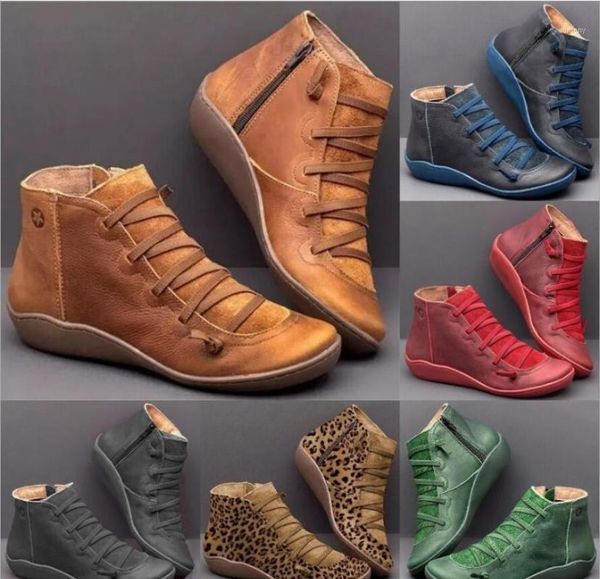 boots women's pu leather ankle autumn winter cross strappy vintage zipper punk flat short snow lace up shoes1, Black
boots women's pu leather ankle autumn winter cross strappy vintage zipper punk flat short snow lace up shoes1, Black