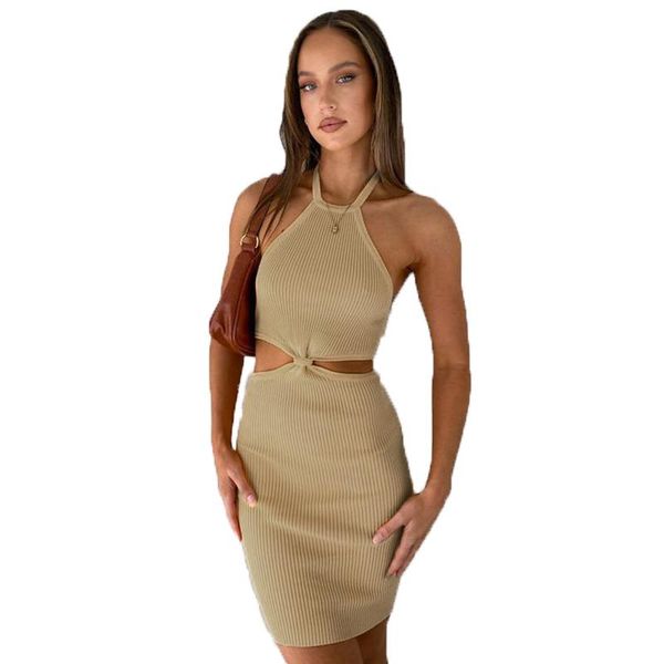 casual dresses women summer dress solid halter lace up bodycon mini hollow out sleeveless backeless party night club wear vestidos, Black;gray
casual dresses women summer dress solid halter lace up bodycon mini hollow out sleeveless backeless party night club wear vestidos, Black;gray