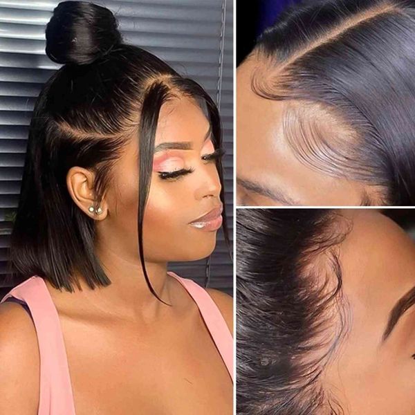 13x6 hd straight bob wig short lace front human hair preplucked transparent 8-16 inch blunt cut 180density, Black;brown
13x6 hd straight bob wig short lace front human hair preplucked transparent 8-16 inch blunt cut 180density, Black;brown