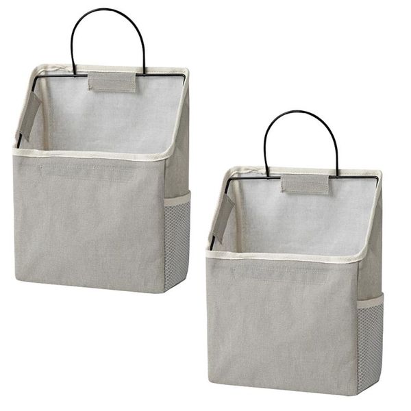 storage bags 2sets hanging bag practical grocery pouch door wall grey
storage bags 2sets hanging bag practical grocery pouch door wall grey